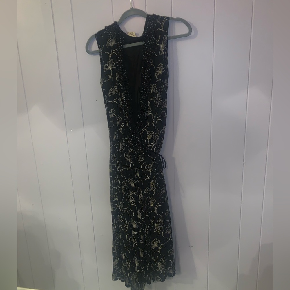 NWT Kit Cornell Black wrap dress Size Large